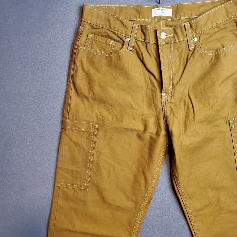 DENIZEN from Levi's Women's Size 8 Mid‎ Rise Loose Fit Full Straight Jeans 90S